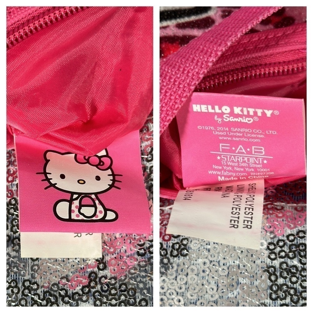 Hello Kitty Sanrio 2014 pink leopard print mini bag purse FAB Starpoint - Picture 7 of 16
